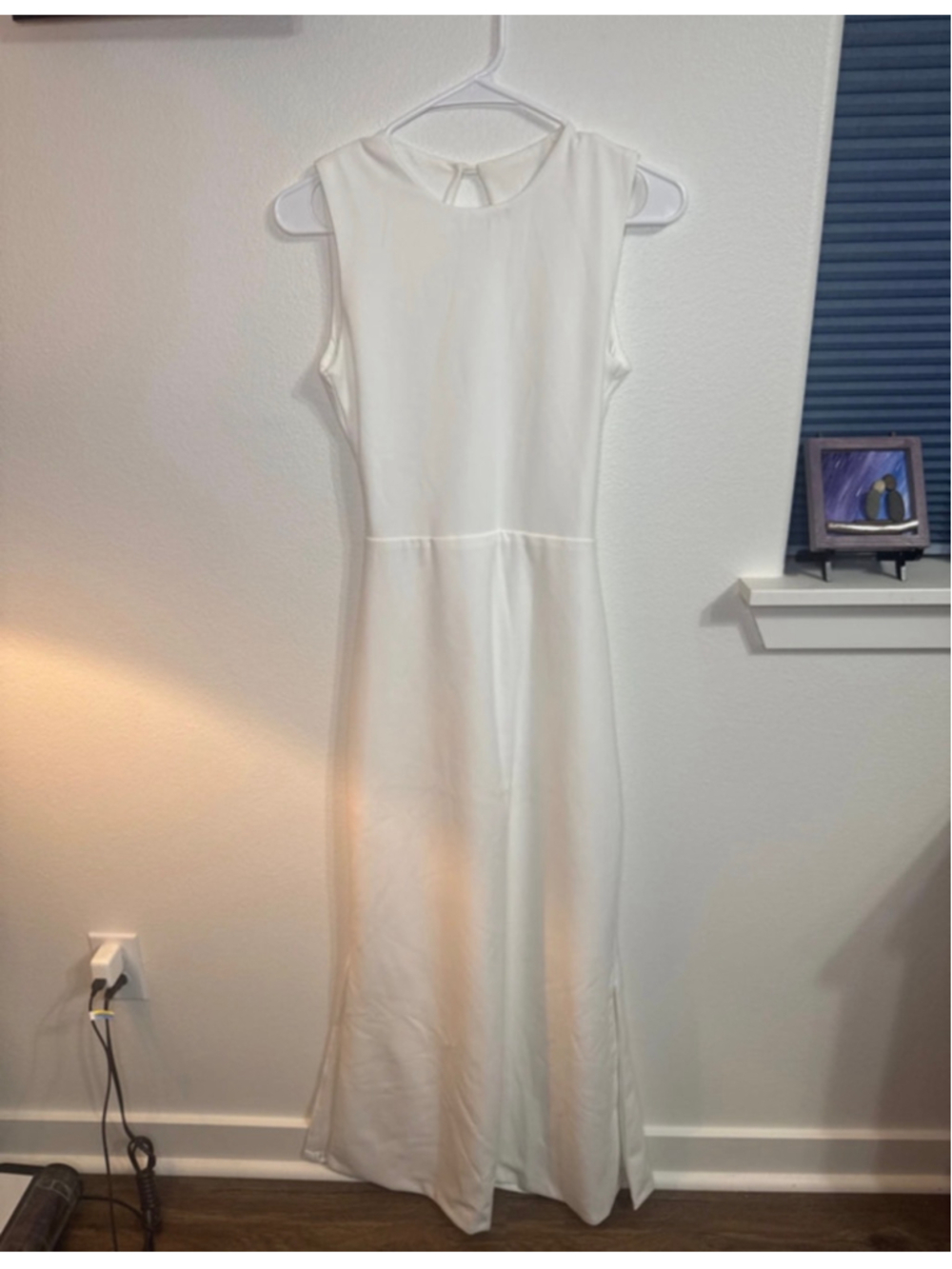 Women's Unbranded Backless Maxi Dress White Size 0